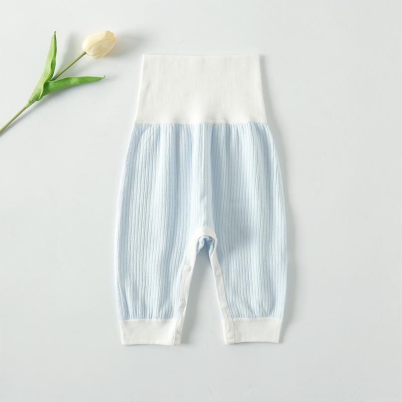 

Хлопковые штанишки на кнопках с высокой талией для новорожденных - Детская осень, стиль большая попа 66 cm