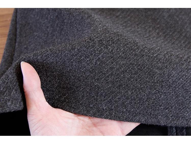 Korean Style Retro Wool Blend A-line High Waist Short Skirt - Women's Trendy, Comfortable Spring/Autumn Inner Wear