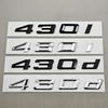 3D ABS Auto Buchstaben Logo 430i 430d Plakette Aufkleber Emblem Abziehbilder Für 4er Serie 430i 430d G22 G26 G23 Heckkennzeichnung Zubehör