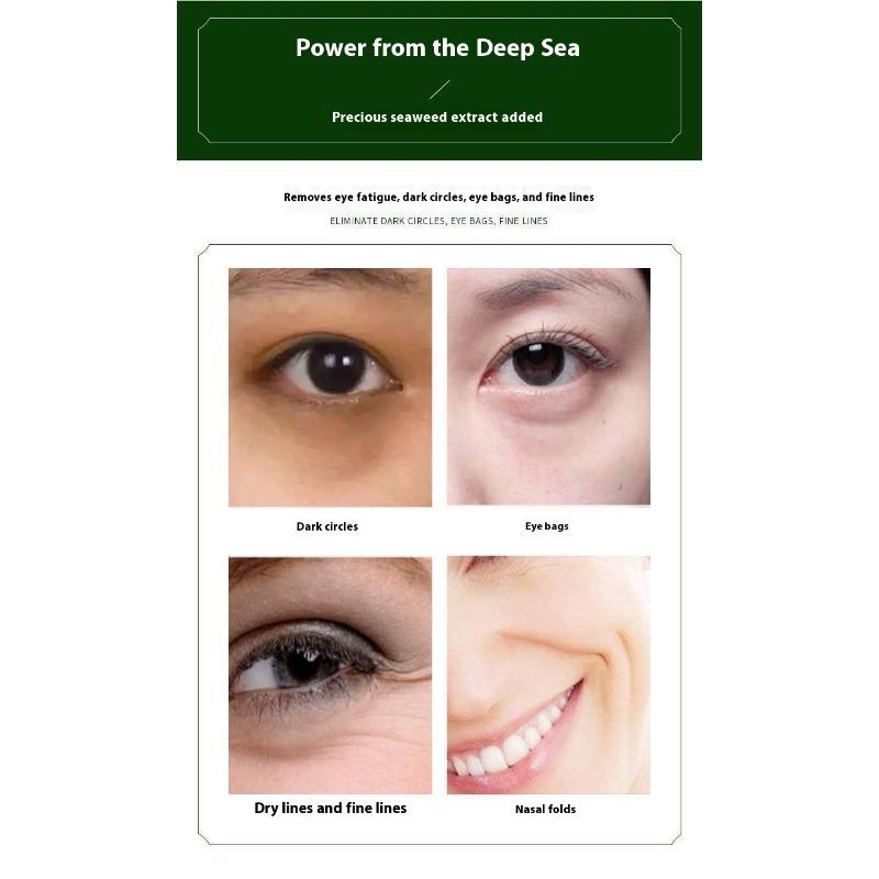 60 Stück feuchtigkeitsspendende grüne Augenmaske zur Feuchtigkeitsversorgung mit Algen