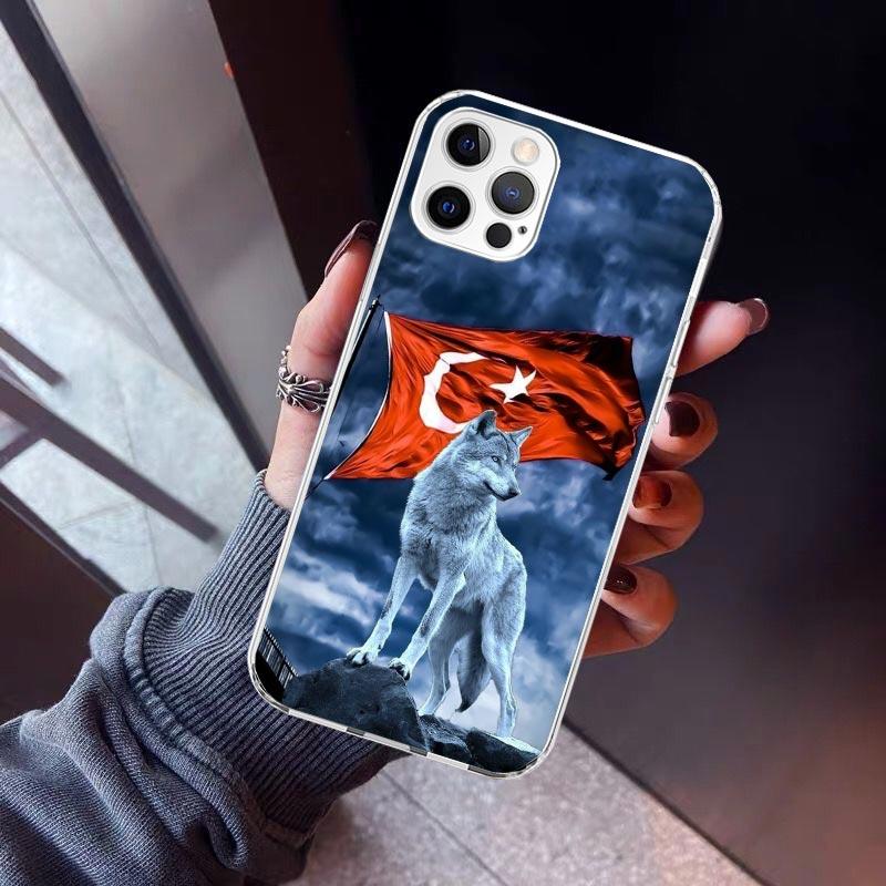 Turkey Turkish Flag Phone Case For iPhone 17 Air 11 13 Mini 14 15 Plus 16 12 Pro Max 16E SE 7 8 Pattern Soft TPU Back Cover 17