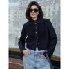 Vintage Napoleon Kurze Jacke für Damen Stehkragen Langarm Einreiher Schlanker Mantel 2026 Frühling Damen Neue Streetwear