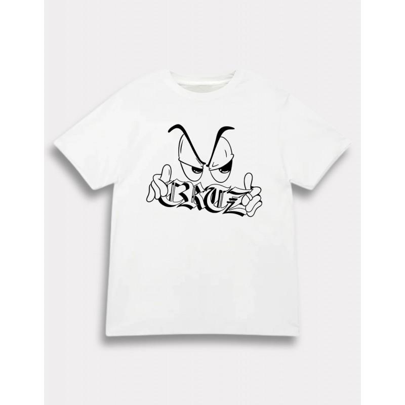 Unisex Short Sleeve Cotton T-Shirt Loose Fit Streetwear Print Tee Casual Round Neck Top