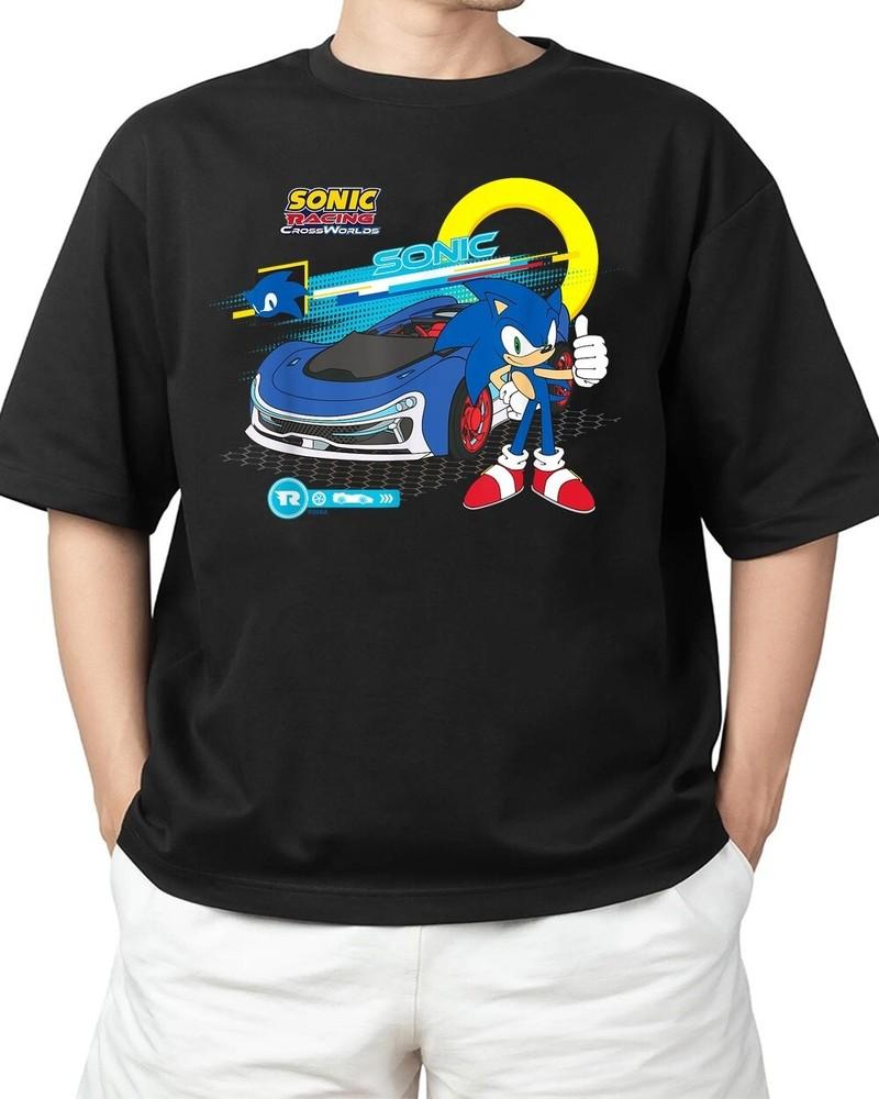 Sonic Racing CrossWorlds - Готов к старту Sonic Взрослая унисекс футболка S-4XL XXL