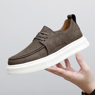 Mode Luxe Ontwerpers Herenschoenen Handgemaakt Echt Leer Ademend Casual Schoenen Comfortabele Kantoorstijl Zakelijke Herenschoenen Skateschoenen