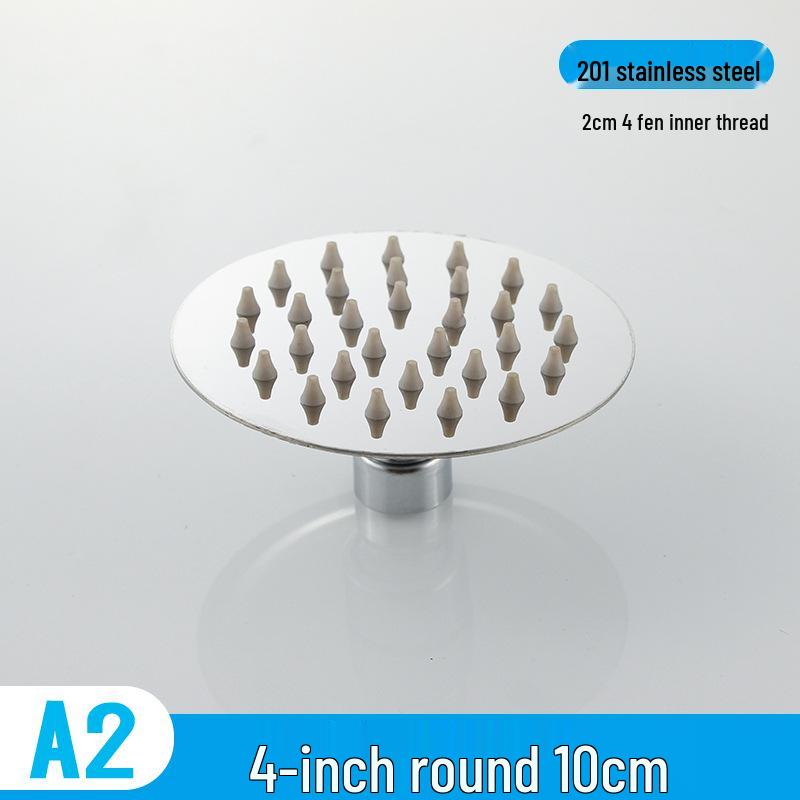 Stainless Steel Pressurized Large Flower Shower Head - Square/Round, 4/6/8/10/12 Inch 12-inch Circular