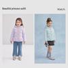DEESHA Girls' Winter Princess Bowknot Hooded Down Jacket