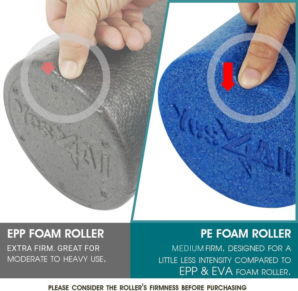 Yes4All PE Foam Roller, Yoga Pole, Stretching Pole, Blue, Back Stretch, Yoga Equipment, 61cm [Officially Imported from Japan] ZVTJ