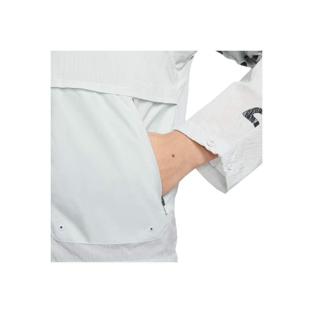 Nike Therma-FIT Run Division Logo Print Zip-Up Collar Jacket Women Jacket Light-Silver DX0326-034