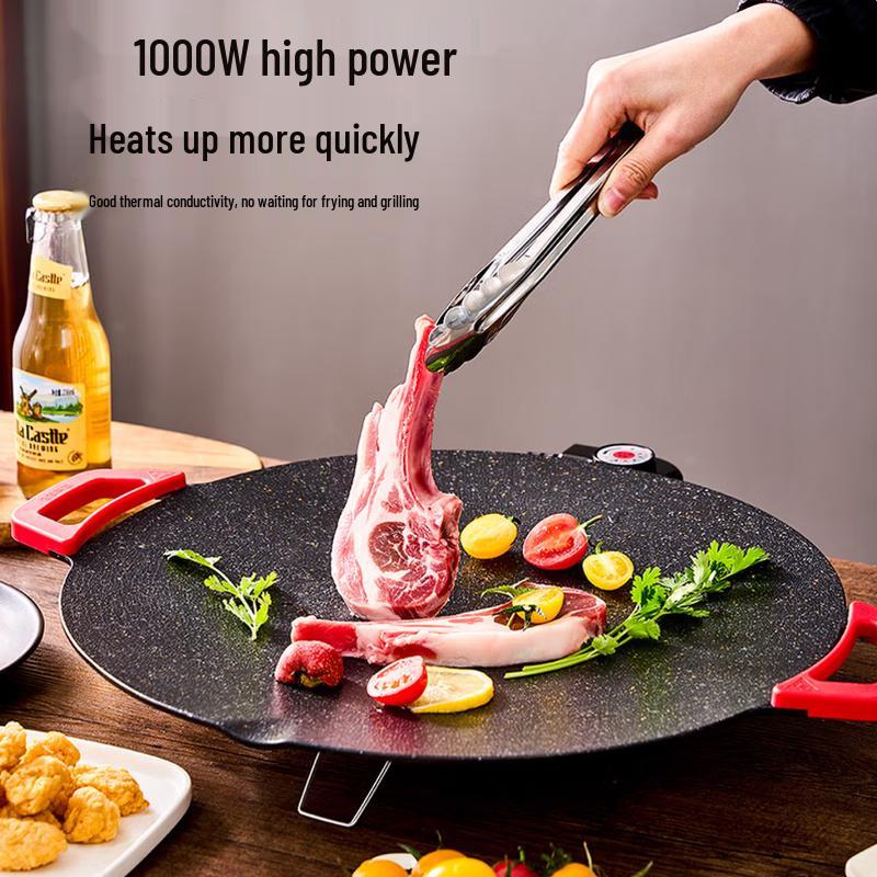 

Suncojia 39cm Korean Smokeless Non-stick Electric Grill Pan