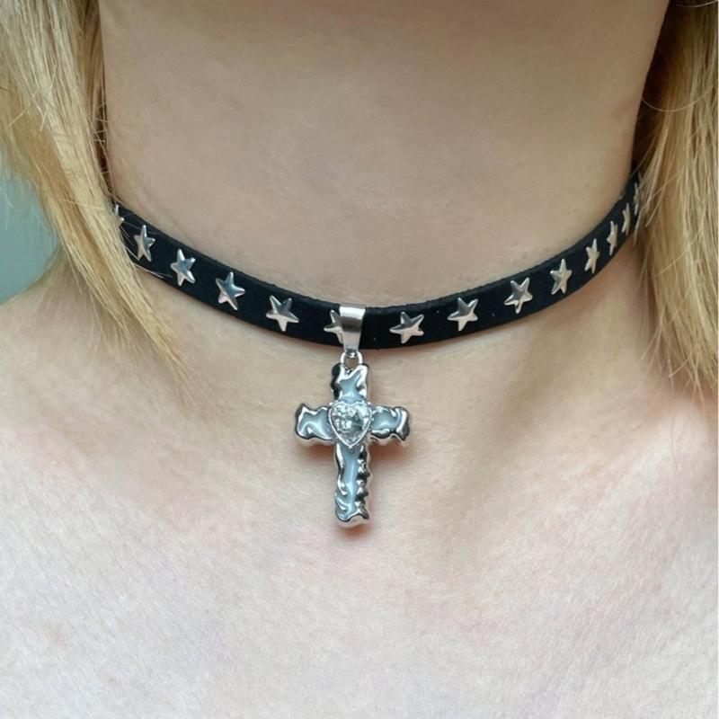 Versatile DIY Alloy Cross Charm Dripping Oil and Diamond Jewelry Component Pendant for DIY Crafts Neckalce Earrings