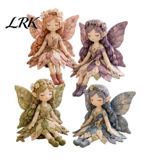 Elf Fairy Sewing Project Patchwork DIY Kit, Flower Fairies Make 4 Seasonal Craft Dolls, Beginner-Friendly for Home Decor Handmade Gift Idea