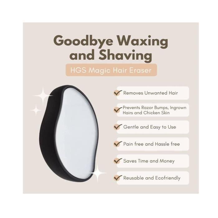 Magic Crystal Hair Remover, Crystal Hair Eraser, Painless Hair Remover, Crystal Hair Eraser, Exfoliating Tool,