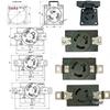 Anti-Loosening Flame Retardant Copper Plug for Generator/Diesel Engine Accessories, 1-15KW, 30A, 250V, Three-Hole