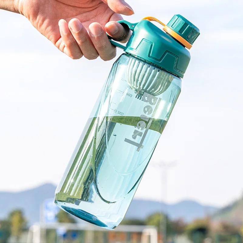1000ml Water Bottle Outdoor Sport Fitness Water Cup Straigh Drinking Water Bottles Student Portable Drink Cups