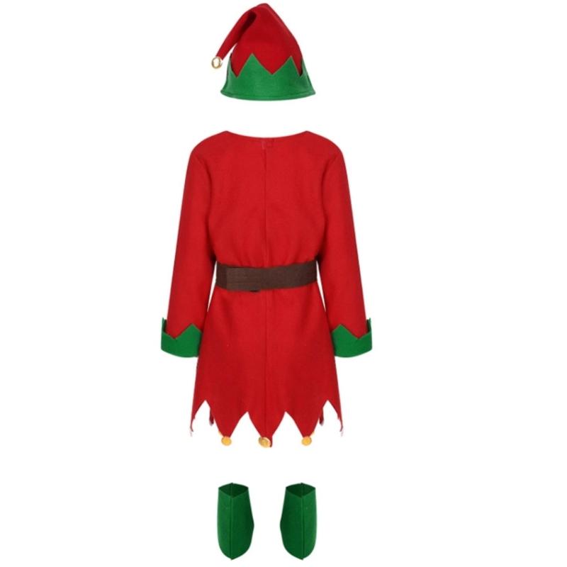 Kostüm Kostüm Herren Damen Weihnachtself Kostüm Elfenhut mit Ohren