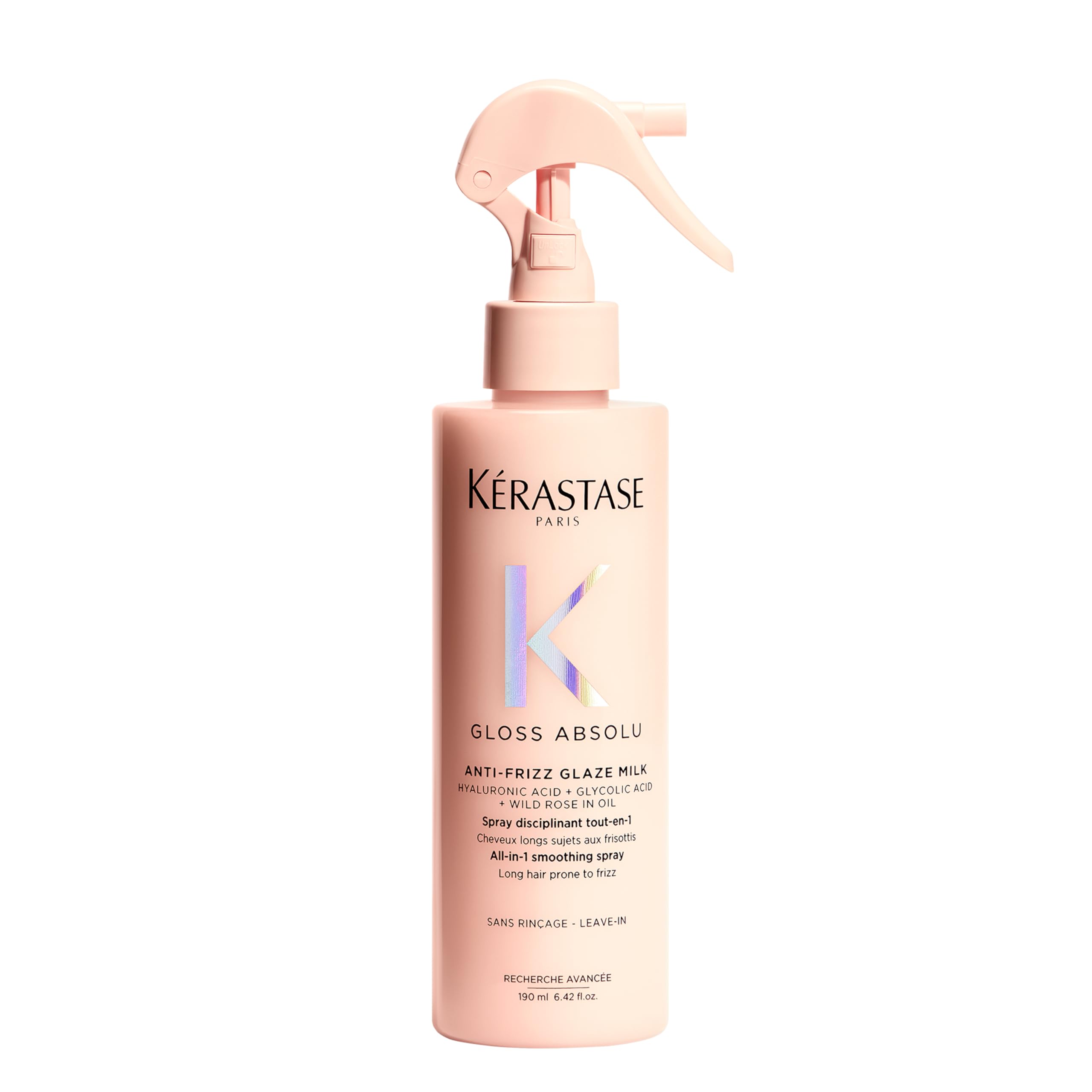 Kerastase Gloss Absolu Hair For manageable A hair milk that prevents tangling and protects hair from heat For those seeking 190mL Milk smooth, hair. розовый