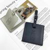 Square Shape Pu Luggage Tag Boarding Pass Information Card Aircraft Consignment Card Tag Anti-Loss Name Card Address Label