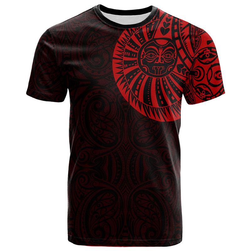 Fashion Polynesian 3D Printed T Shirt Men Summer Short Sleeves Tops Hawaiian Crew Neck Tees Casual Streetwear Male T-shirt