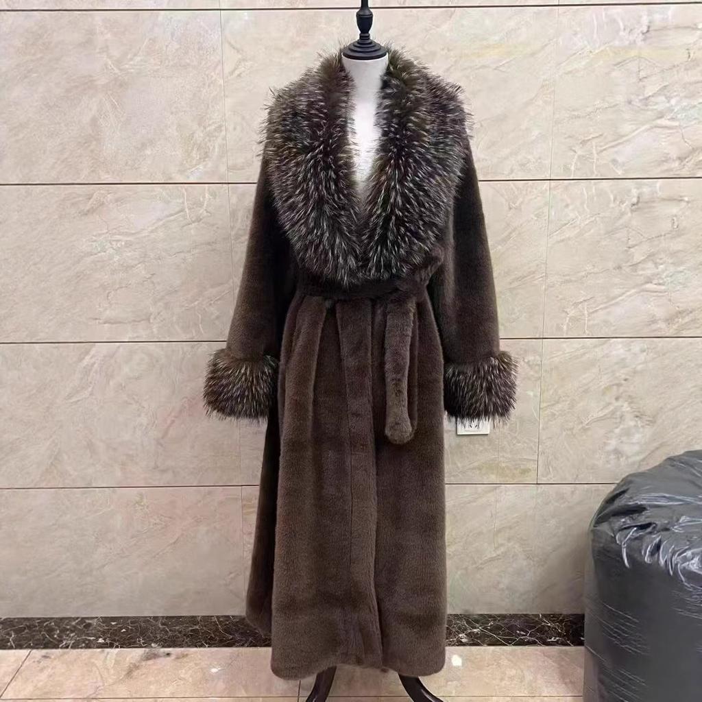 Νέο Πανοφώρι από Συνθετική Γούνα Γυναικείο Μεσάτο έως Μακρύ Παλτό