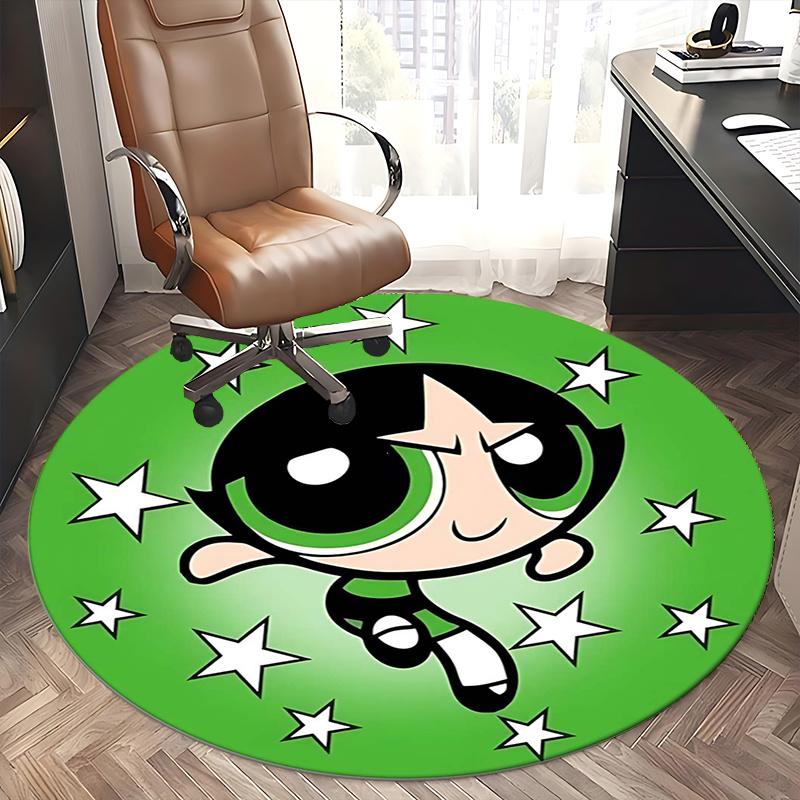Powerpuff Girls,Buttercup Chair mat Round Rug Office carpet, Non slip, Suitable for Living Rooms, Bedrooms,Decor1205775a