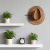 Wall Mounted Cowboy Hat Holder 360 Rotatable Cowboy Hat Organizer Wall Mounted Clothes Stand For Closet Women Home Room Bedroom