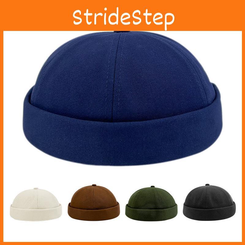 Solid Color Melon Peel Hat Warm Fashionable Adjustable Outdoor Cap Lightweight