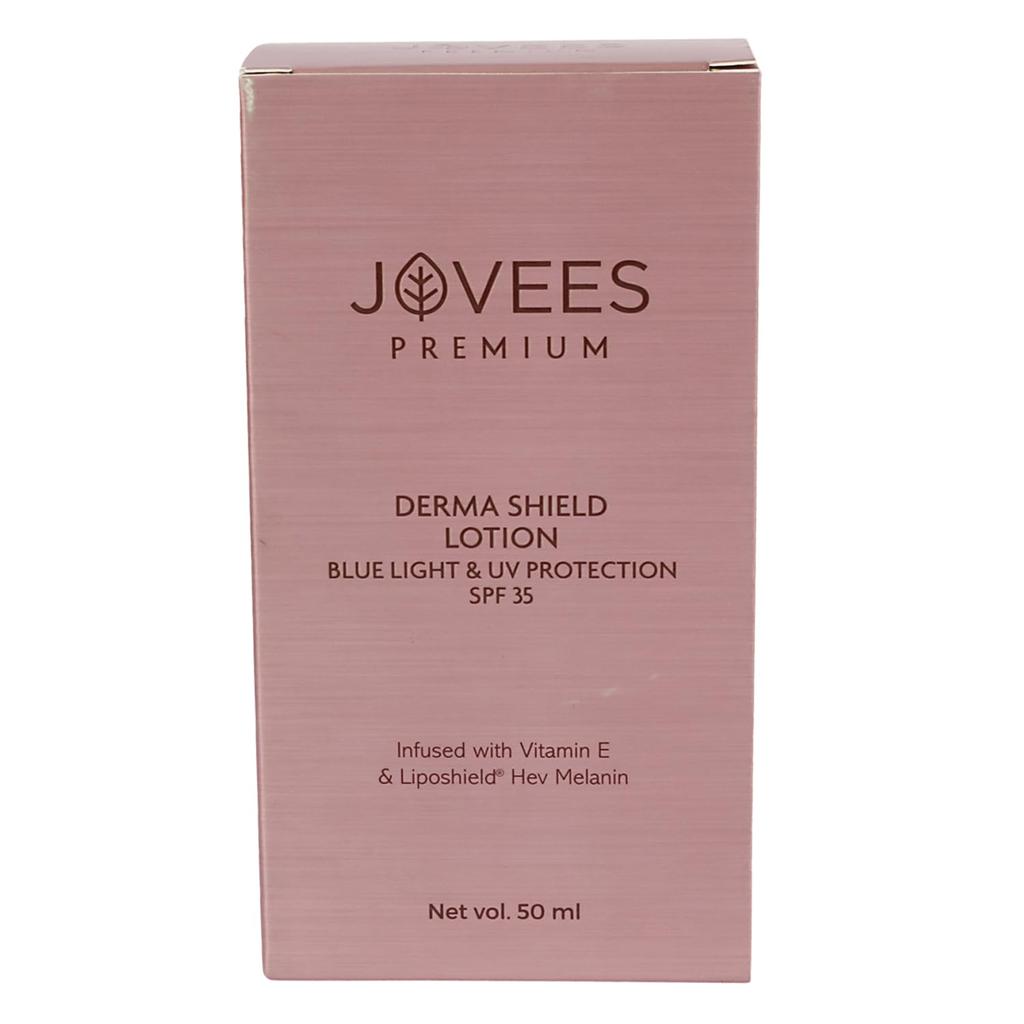 Jovees Premium Derma Shield Lotion SPF 35 | Broad Spectrum Blue Light & UV Protection | Lightweight Hydrating Daily Face Cream 50ml