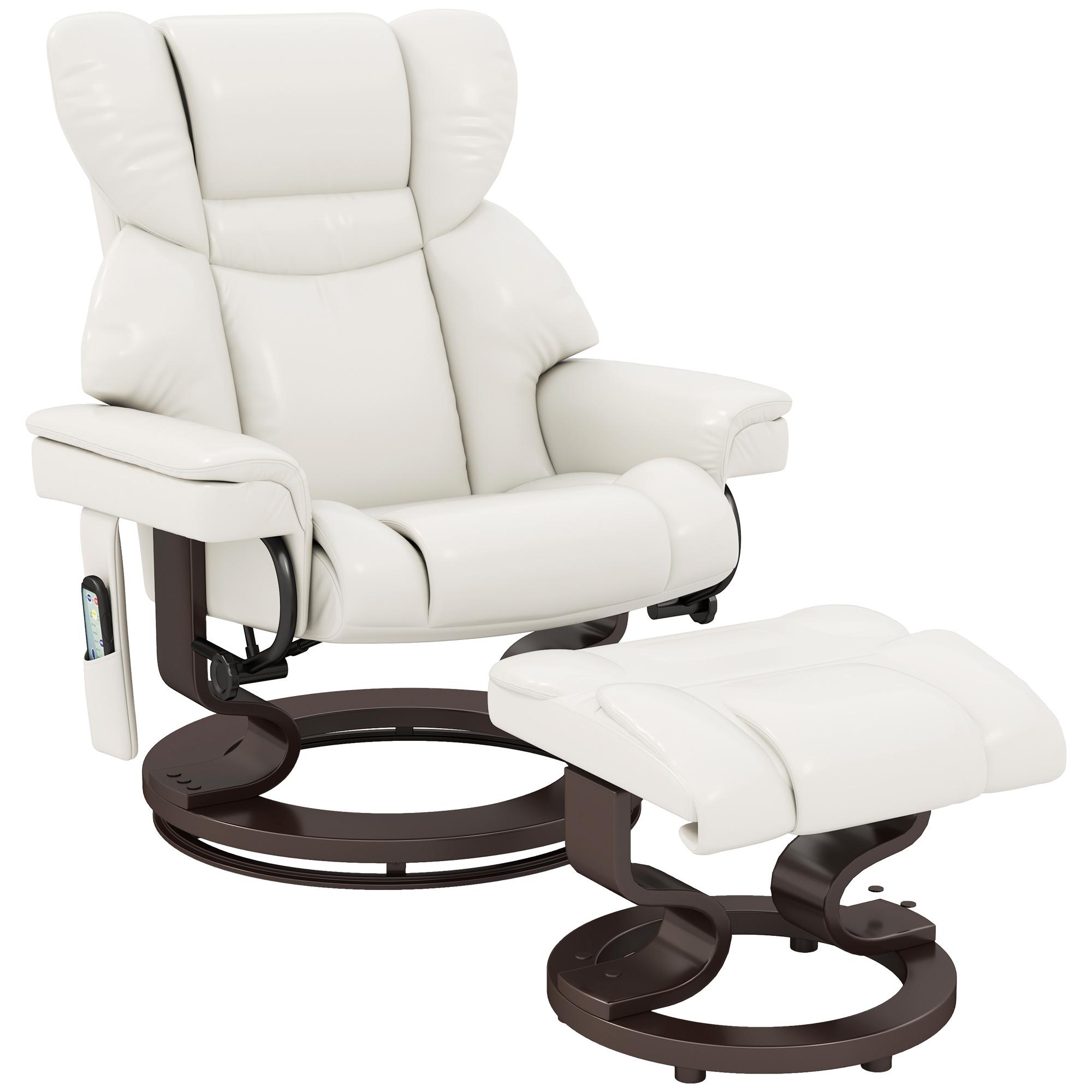 Recliner with Massage Function and Footstool