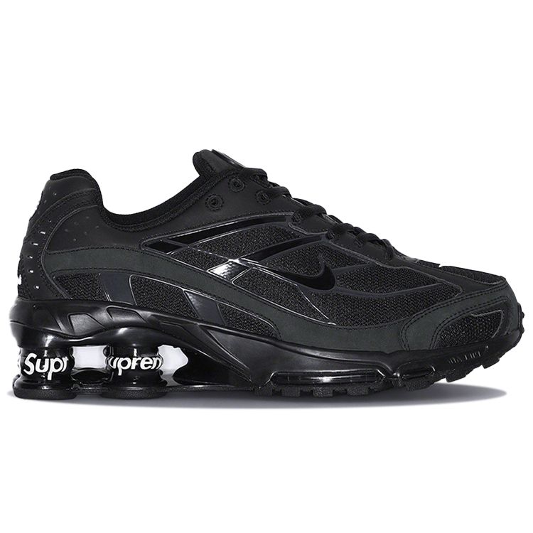 Supreme x Nike Shox Ride 2 Schwarze Unisex-Sneaker Dark-Ash DN1615-001