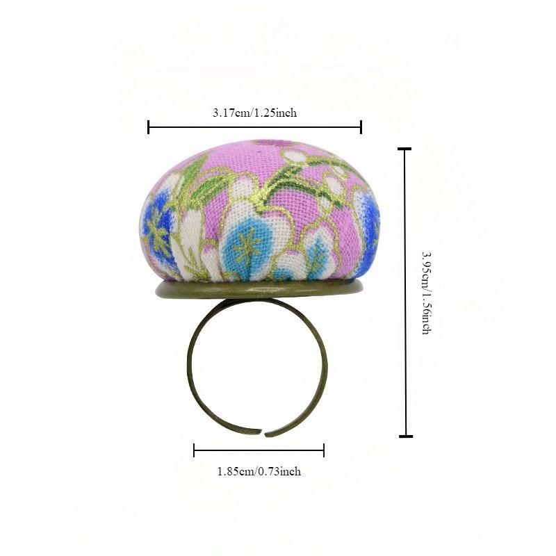 1PC Einstellbare Ring Pin Kissen Für Quilten Handwerk Finger Nadelkissen DIY Nähen Werkzeuge Zubehör