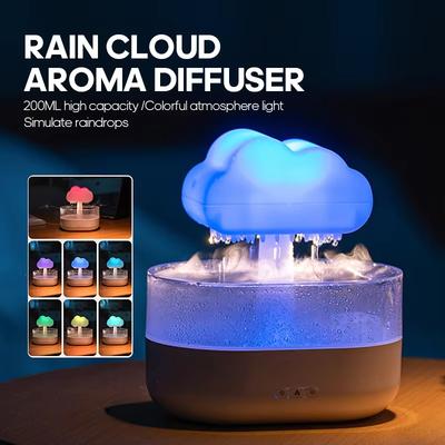 Rain Clouds  Diffuser Zen Raindrops Air Humidifier Essential Oil Diffuser USB Desktop Ultrasonic Sprayer Diffuser Aromatherapy
