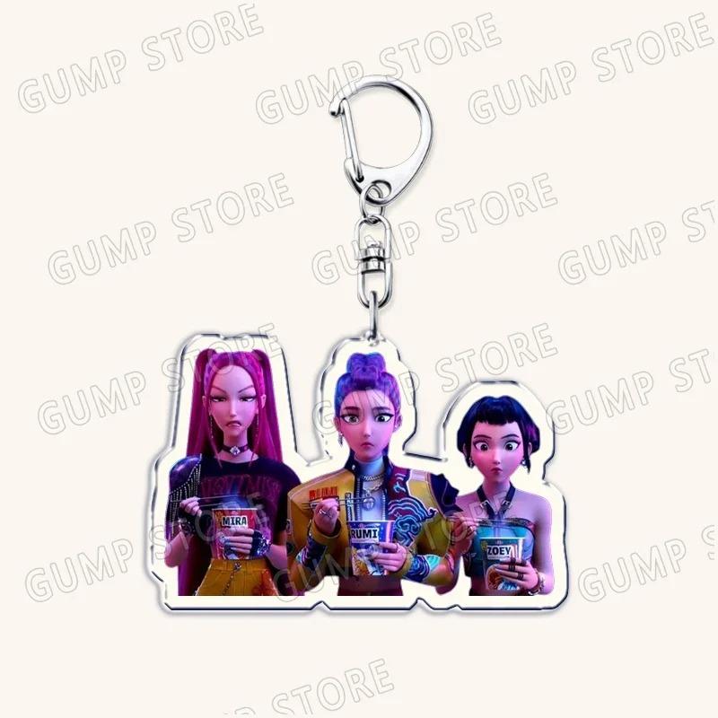 Dämonenjäger Huntrix Beliebte Kpop Tv Saja Jungen Schlüsselanhänger für Zubehör Tasche Rumi Zoey Jinu Schlüsselanhänger Schmuck Fans Freunde Geschenke