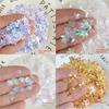 10g Gold Star & Flower Sequin Glitter Beads for DIY Crystal Mud & Nail Art