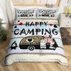 Camping Car Forest Bed Three-Piece Bedding Digital Printing Quilt Cover Pillowcase