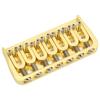Electric Guitar Fixed Short Bridge Hardtail 7 String Through Body Design Non Tremolo Golden