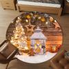 1pc Christmas decorations Round Chair mat Area Rug - Non-Slip, Floor Mat for Office, Bedroom, home decor Christmas Gift p0811191