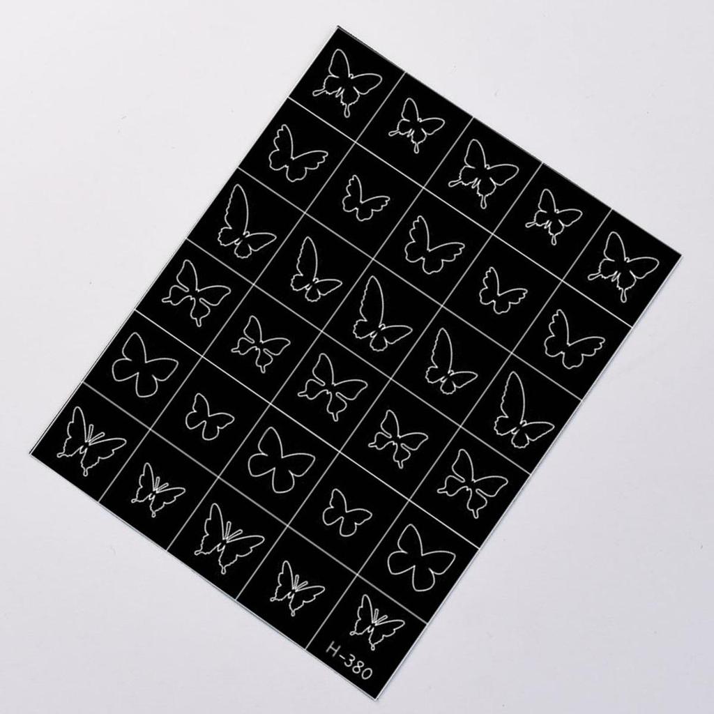 Minimalist Butterfly Bowknot Nail Stickers - Self-Adhesive, No Glue, Trendy INS/Douyin/Xiaohongshu Style