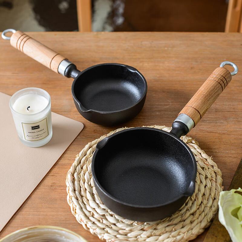 Telssida Cast Iron Mini Frying & Oil Pot