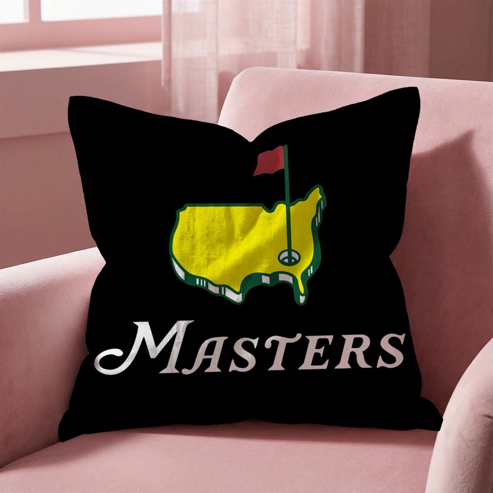 Masters Golf Printing Cushion Cover Multi-Scene Pillow Cover for Home & Car - Reversible, Soft & Durable for Daily Use