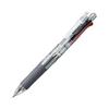 Zebra Clip-On Multi Pen, Transparent Barrel, 4-Color Ballpoint (Black, Red, Blue, Green) + 0.5mm Mechanical Pencil, Durable Binder Clip, Slim &