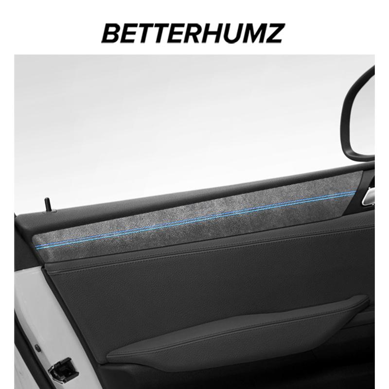 Per BMW X3 F25 X4 F26 Realizzato in Alcantara Striscia Decorativa Pannello Porta Adesiva Adesivi Performance 4 Pezzi Accessori Tuning Interno Auto