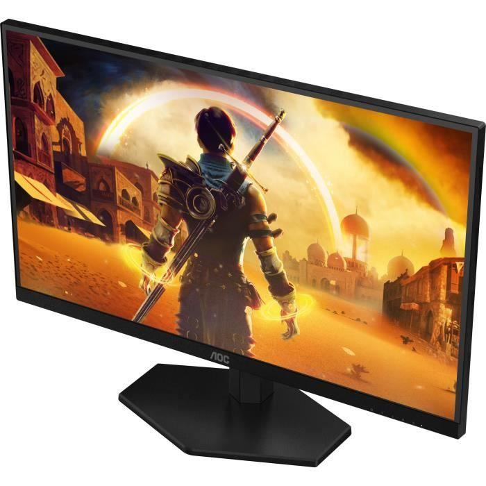 Ecran PC Gamer - AOC - 27" - FHD - 180Hz - Dalle Fast IPS - 0,5ms - Ajustable en hauteur - 27G42E