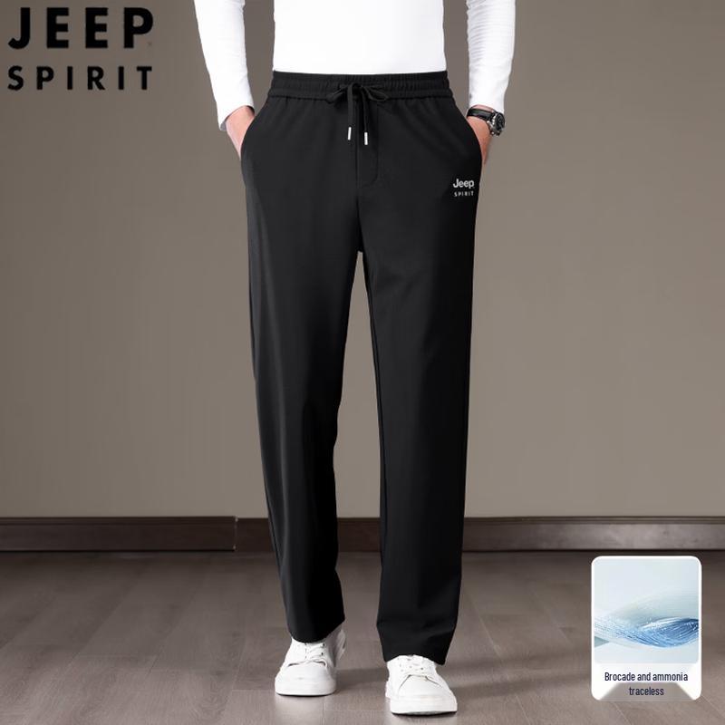 Мужские повседневные брюки прямого кроя JEEP SPIRIT с защитой от морщин 4XL