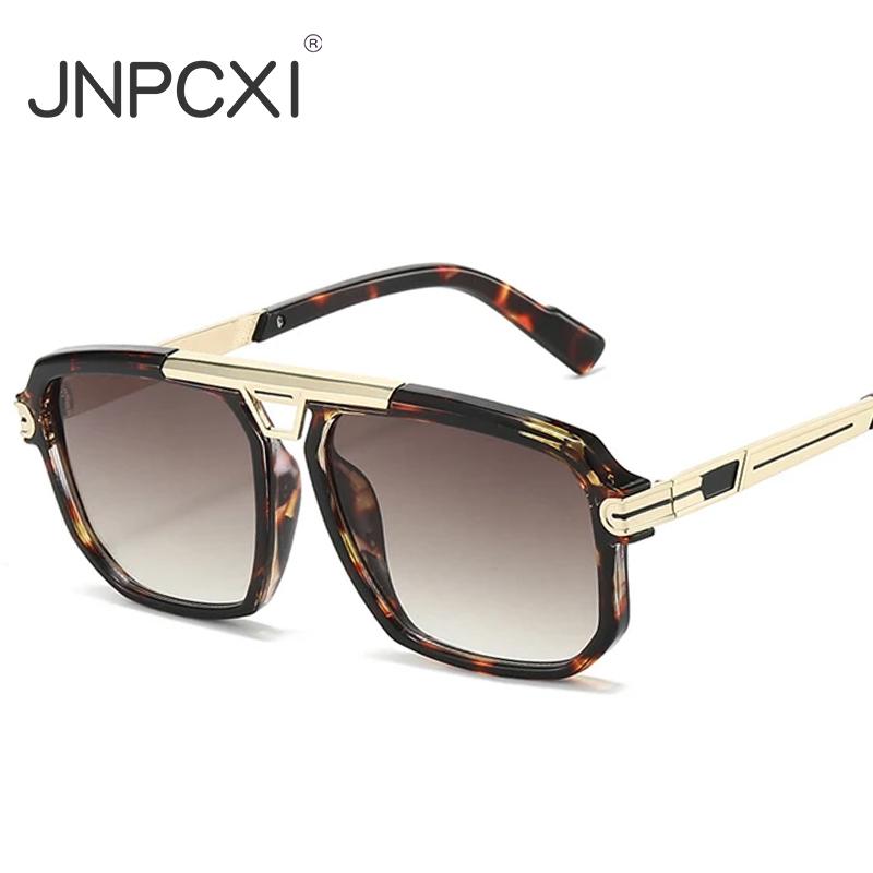 New Oversized Vintage Square Sunglasses for Women Men Fashion UV400 Classic Retro Shades Female Sun Glasses