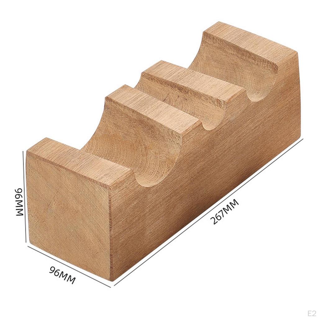 Bracelet Making Block Wooden Swage Groove Tool Forming Dapping Hardwood Large