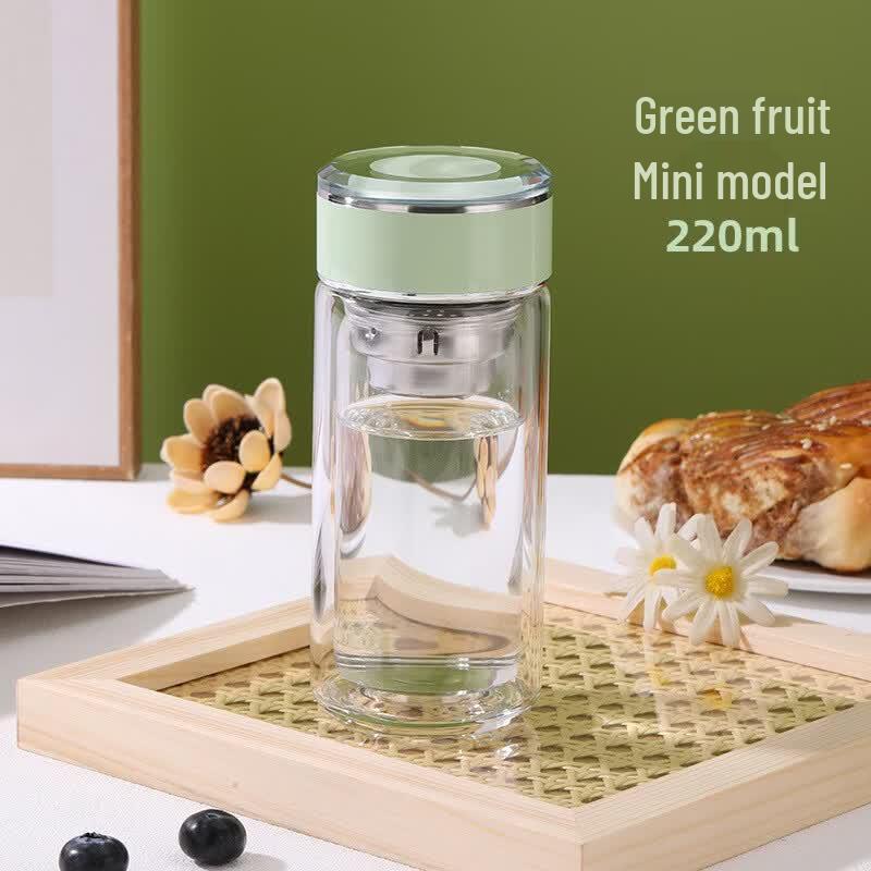 Shangkai Women's Double-Layer Tea Separation Glass Cup
