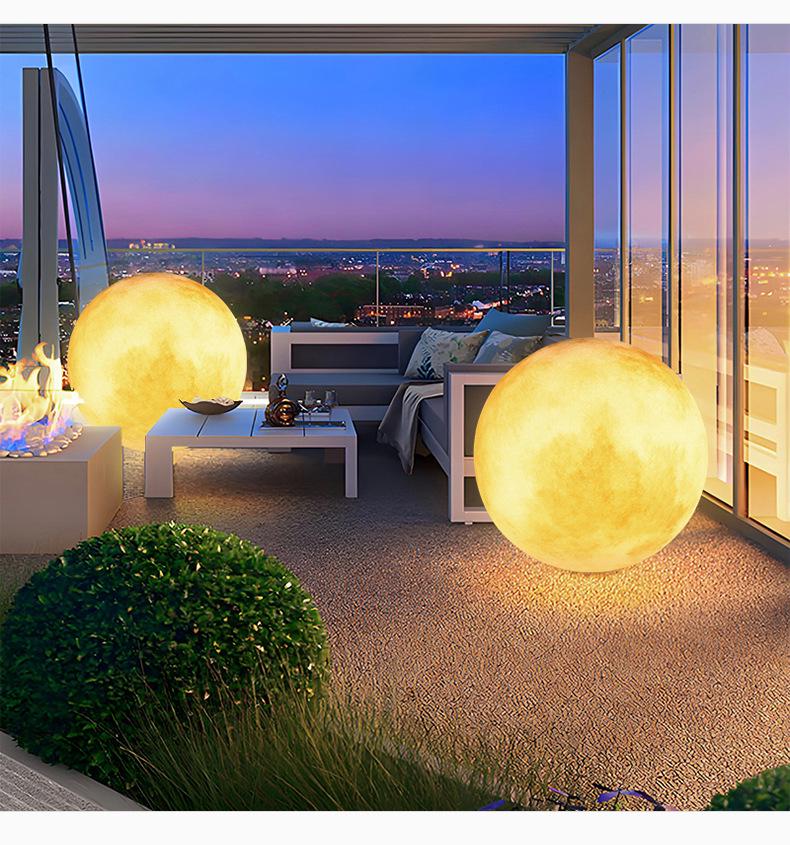 Solar Moon Light for Outdoor Courtyard Garden Landscaping