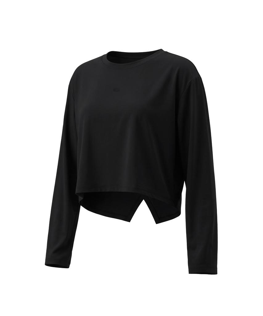 Beullaegmonseuteopis Backless Crop Rash Guard Long Sleeve T-Shirt (4 Colors) / Bm260303