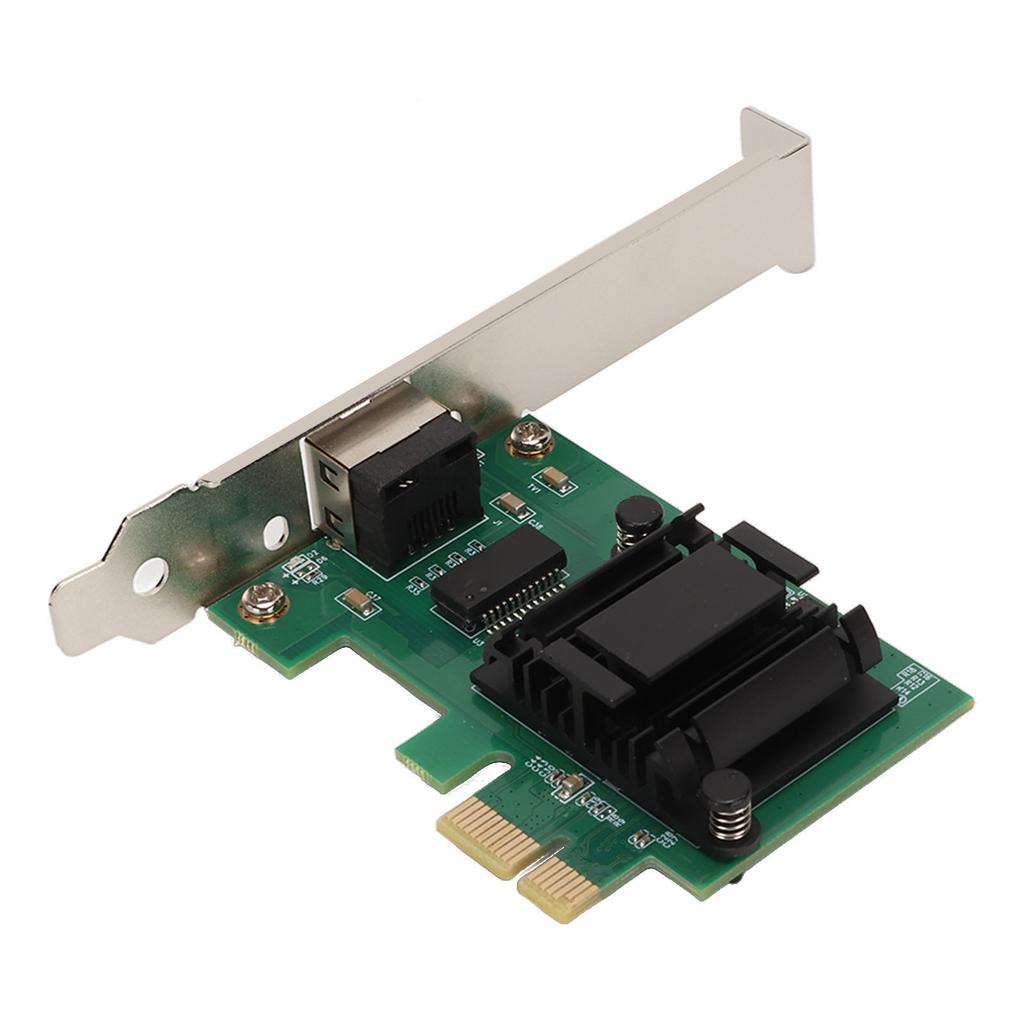 PCIe Network Card 2.5GBase T RJ45 1G 100Mbps Highly Stable Gigabit Ethernet Card for Server Soft